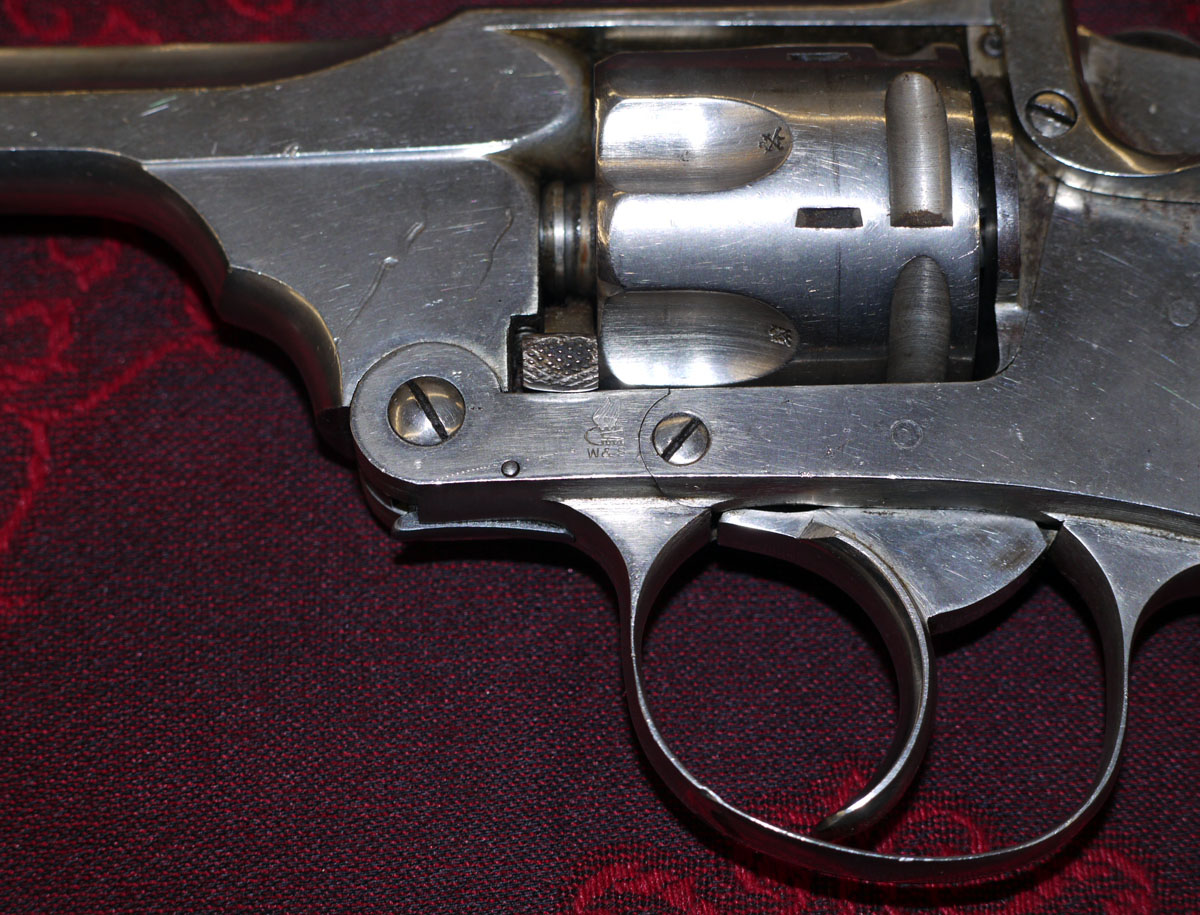 Metallschild Revolver Patent Entwurf, 20x30cm, Gewölbt – Wanddeko Im Retro-Design, Aus Stahlblech